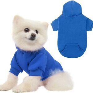 Kooltail Basic Dog Hoodie - Soft and Warm Dog Hoodie Sweater with Leash Hole Sma